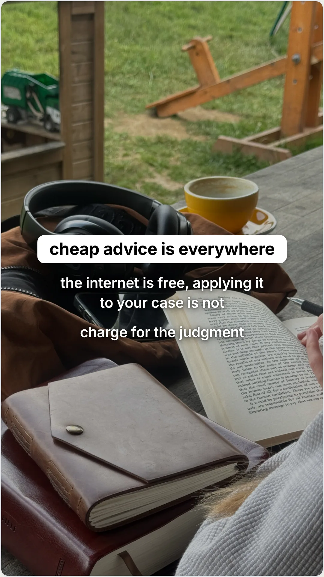 Answering 'why so expensive' without flinching: slide 3, cheap advice is everywhere. the internet is free, app