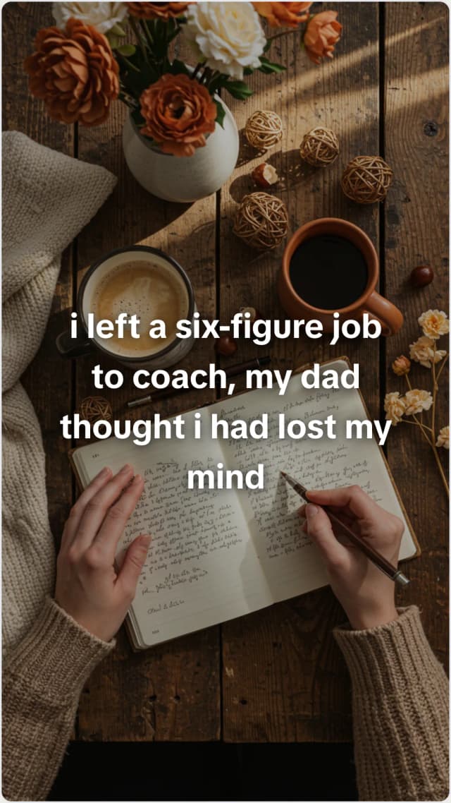 Why I left a stable salary to coach full time