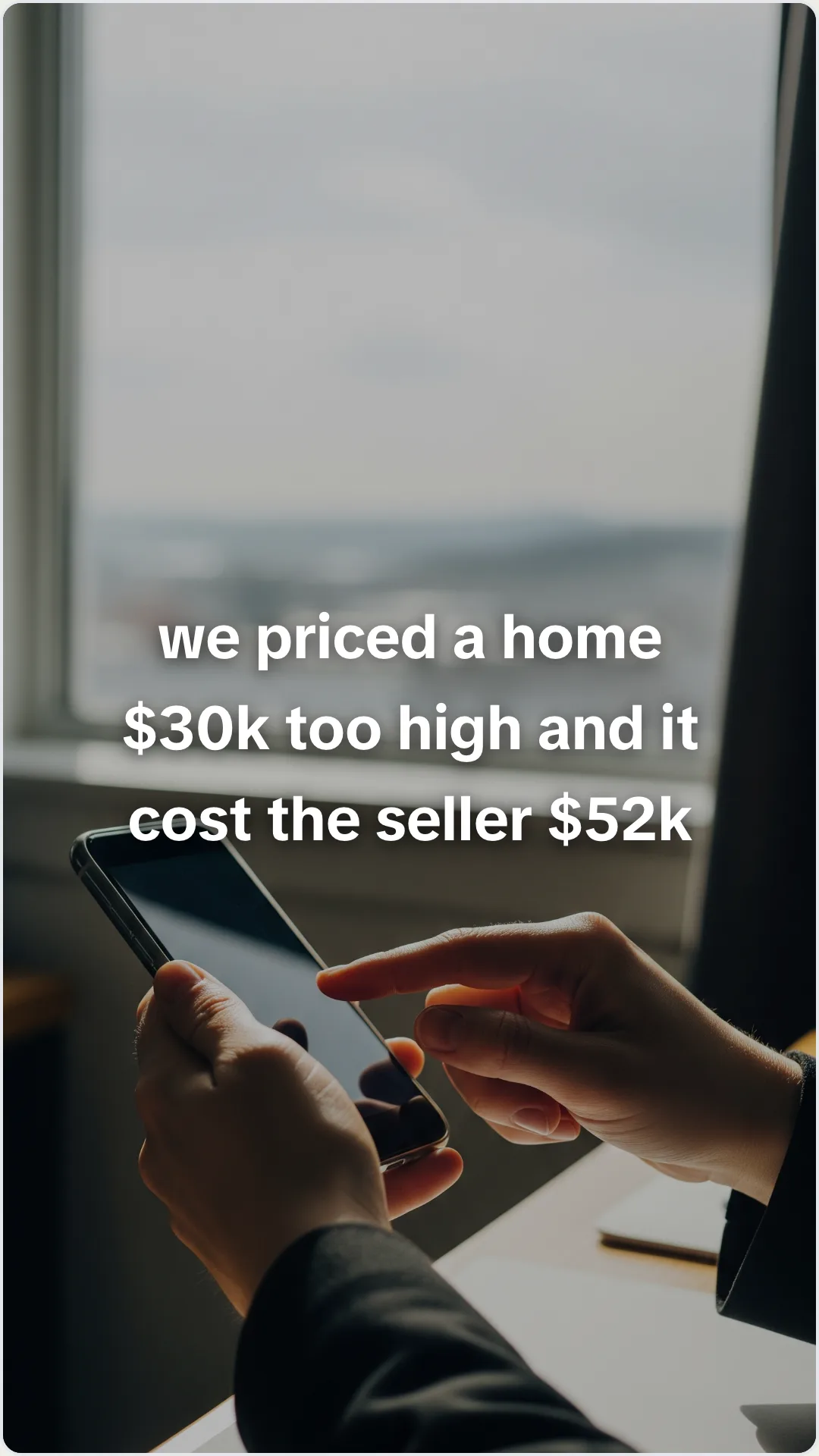 The overpricing mistake that costs sellers the most: slide 1, we priced a home $30k too high and it cost the s