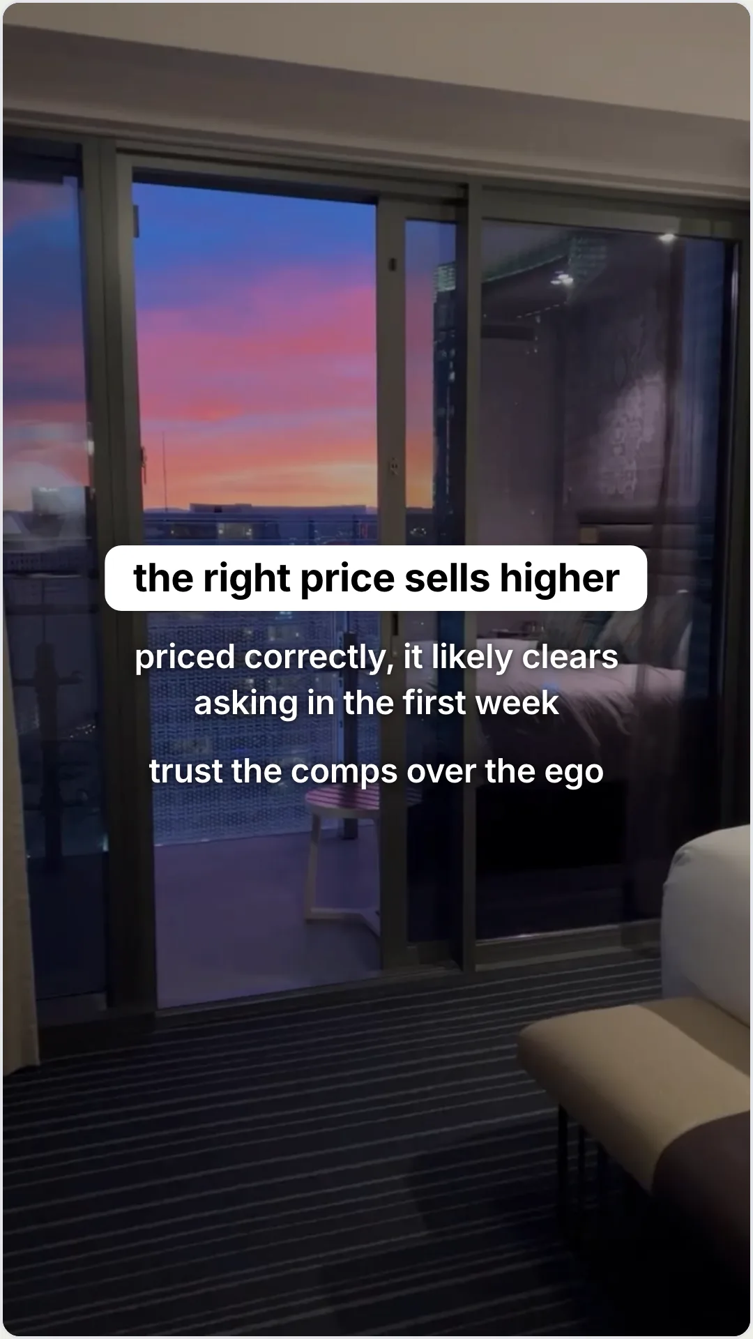 The overpricing mistake that costs sellers the most: slide 5, the right price sells higher. priced correctly, 