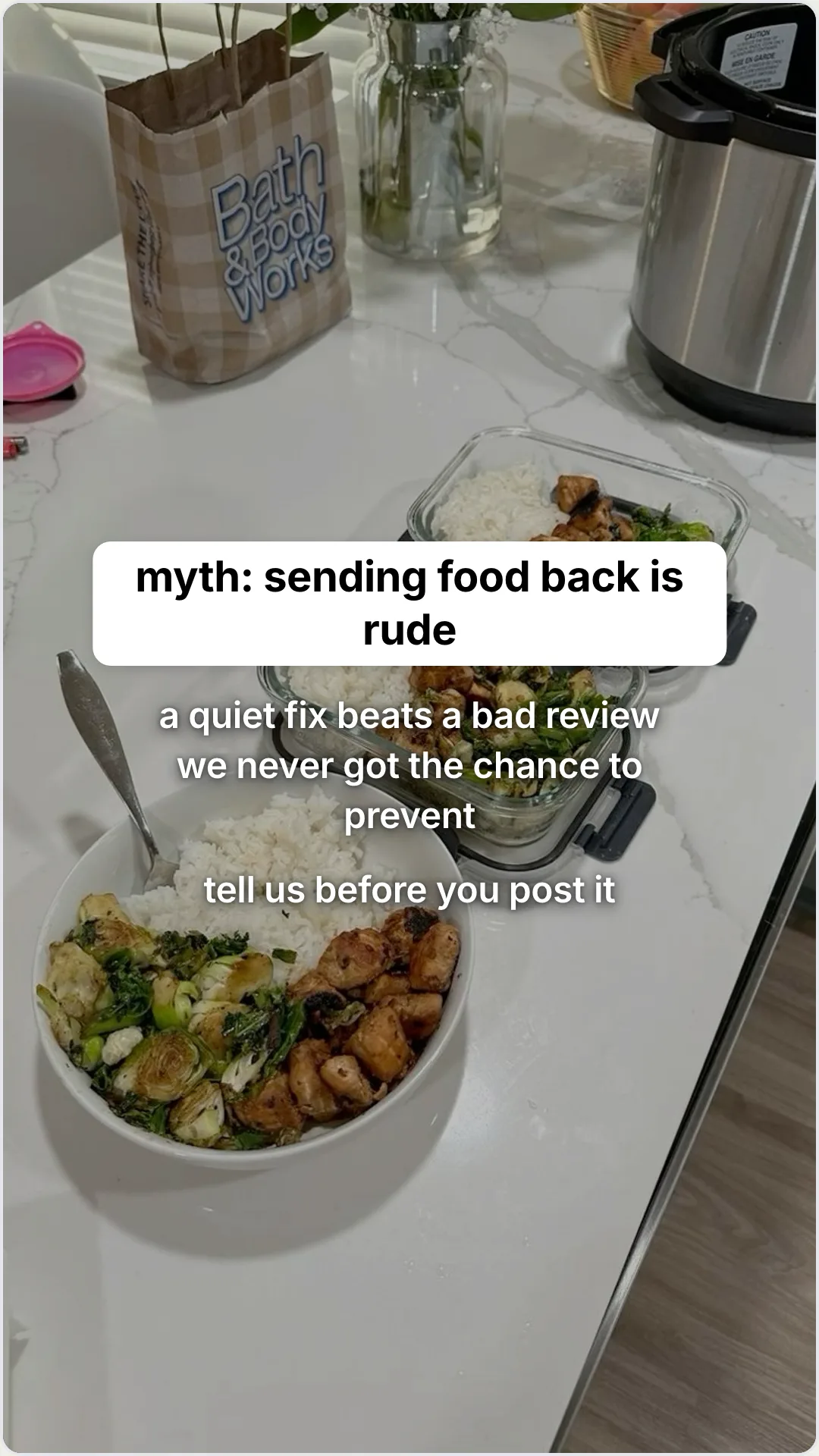 Restaurant myths your regulars still quietly believe: slide 3, myth: sending food back is rude. a quiet fix be