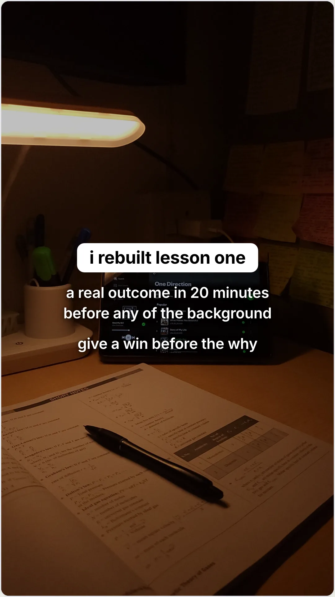 What my first course cohort taught me about teaching: slide 4, i rebuilt lesson one. a real outcome in 20 minu