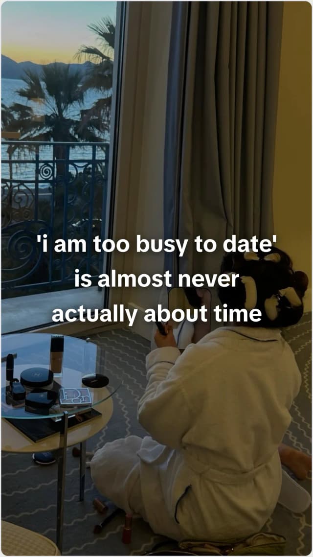 Answering the 'I'm too busy to date' excuse