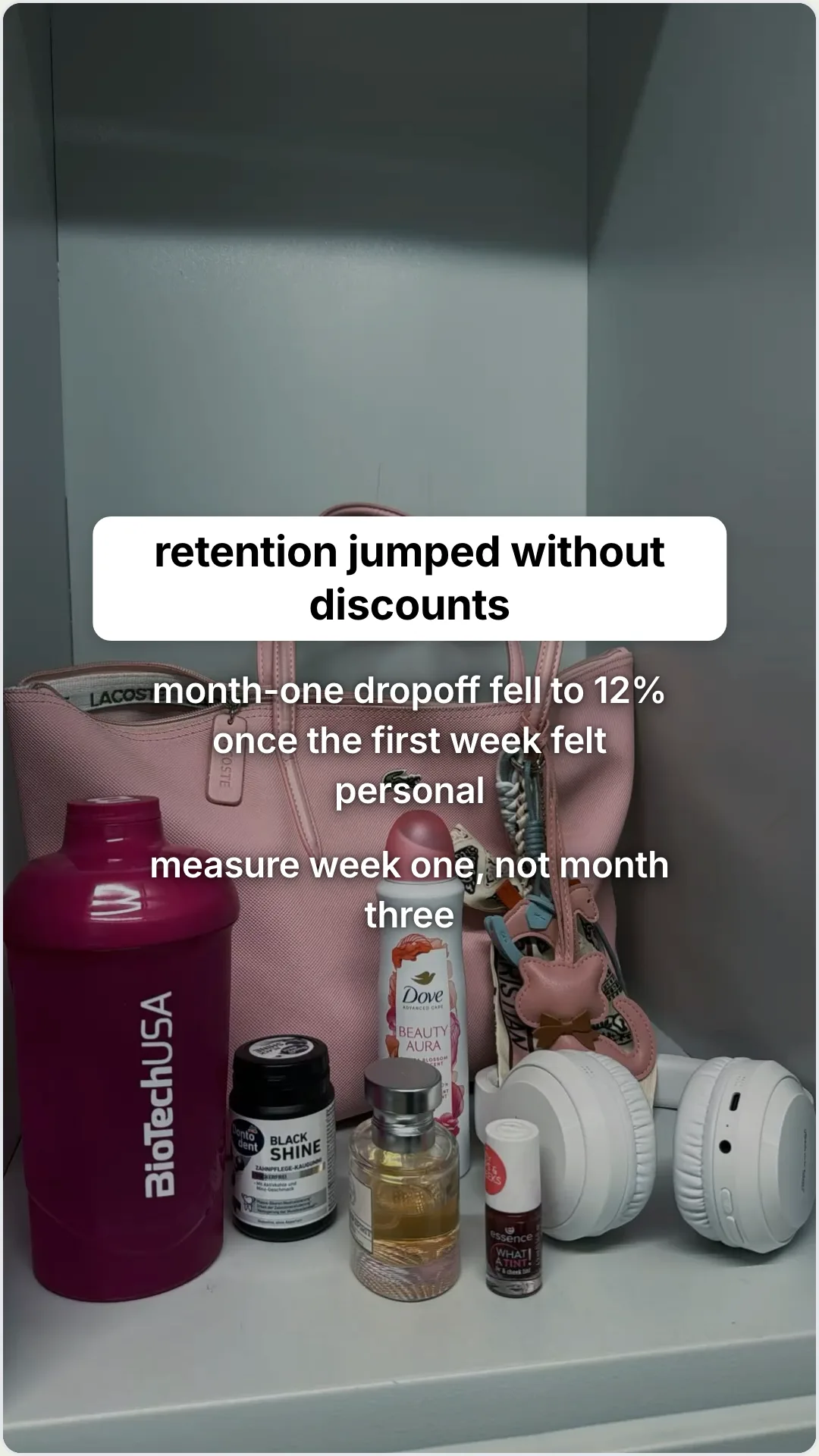 The onboarding mistake that quietly kills gym retention: slide 5, retention jumped without discounts. month-on