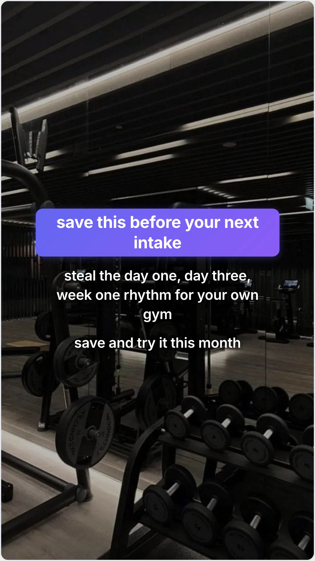 The onboarding mistake that quietly kills gym retention: slide 6, save this before your next intake. steal the