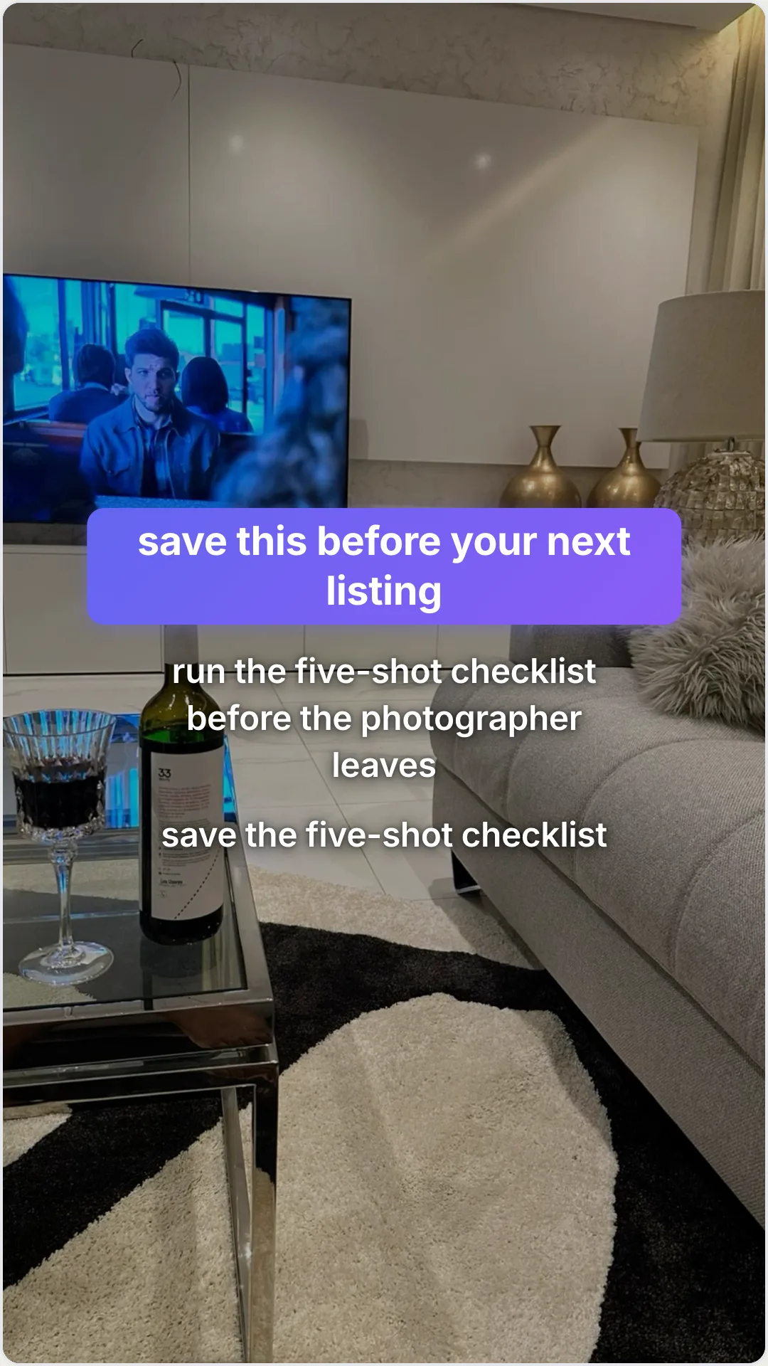 Five listing-photo fixes that sell a home faster: slide 7, save this before your next listing. run the five-sh