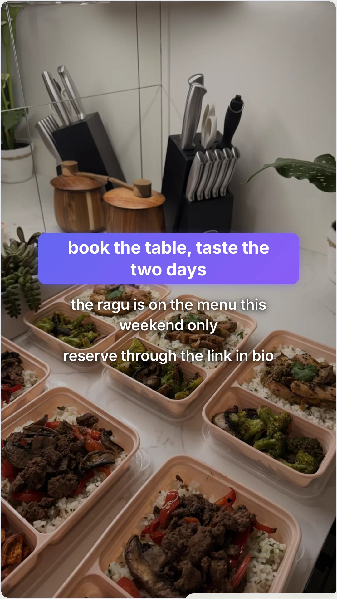 The 48-hour before and after behind one plate: slide 6, book the table, taste the two days. the ragu is on the