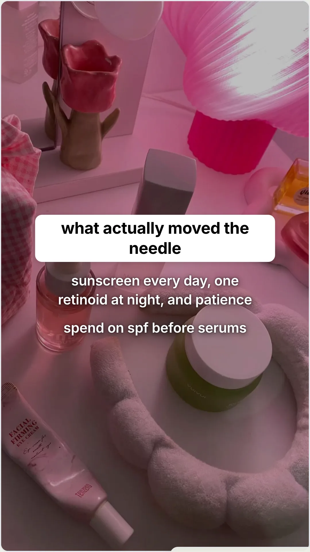 Skincare myths that are quietly costing your customers money: slide 5, what actually moved the needle. sunscre