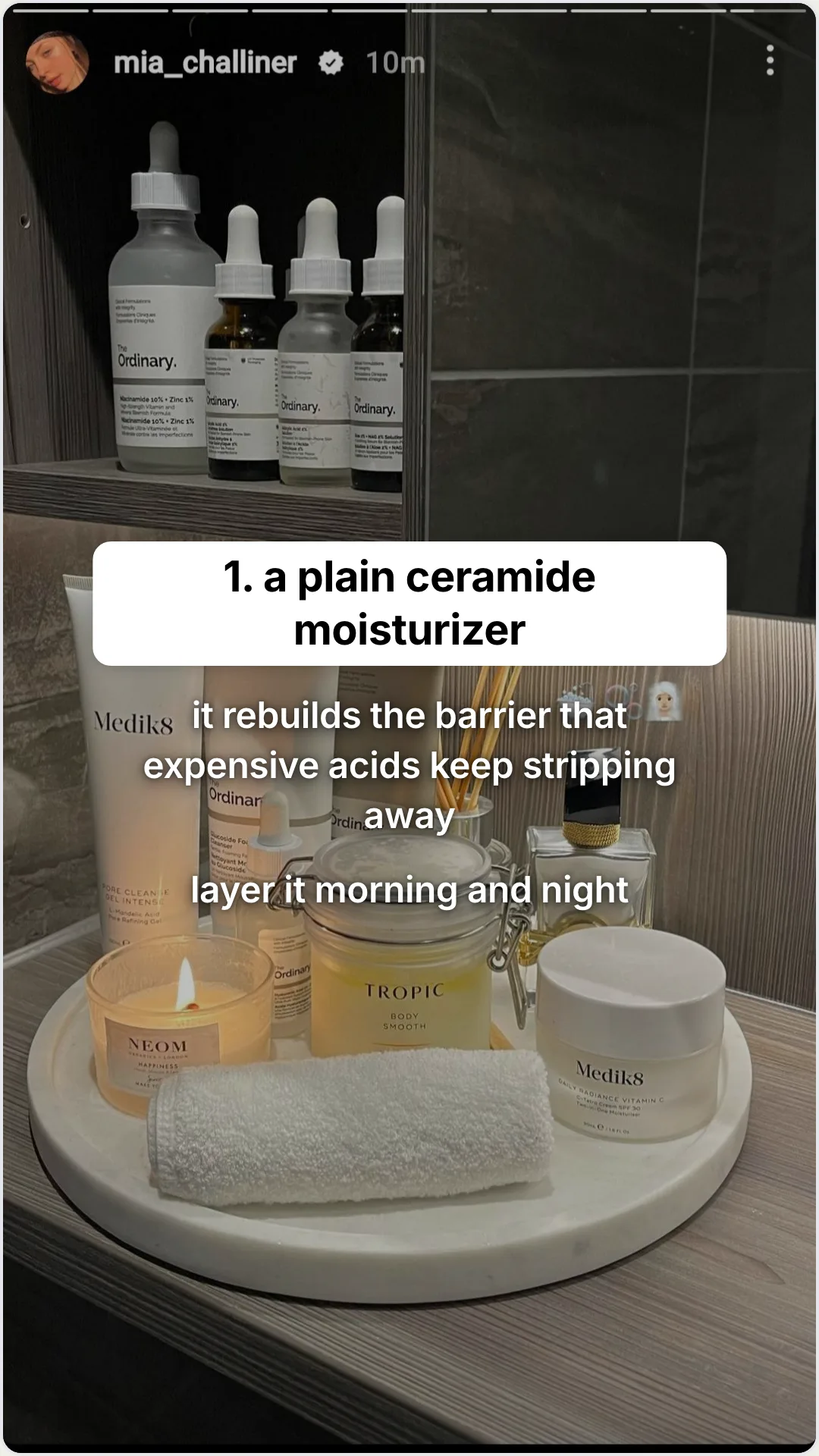 Three under-30 products that outperform the luxury shelf: slide 2, 1. a plain ceramide moisturizer. it rebuild