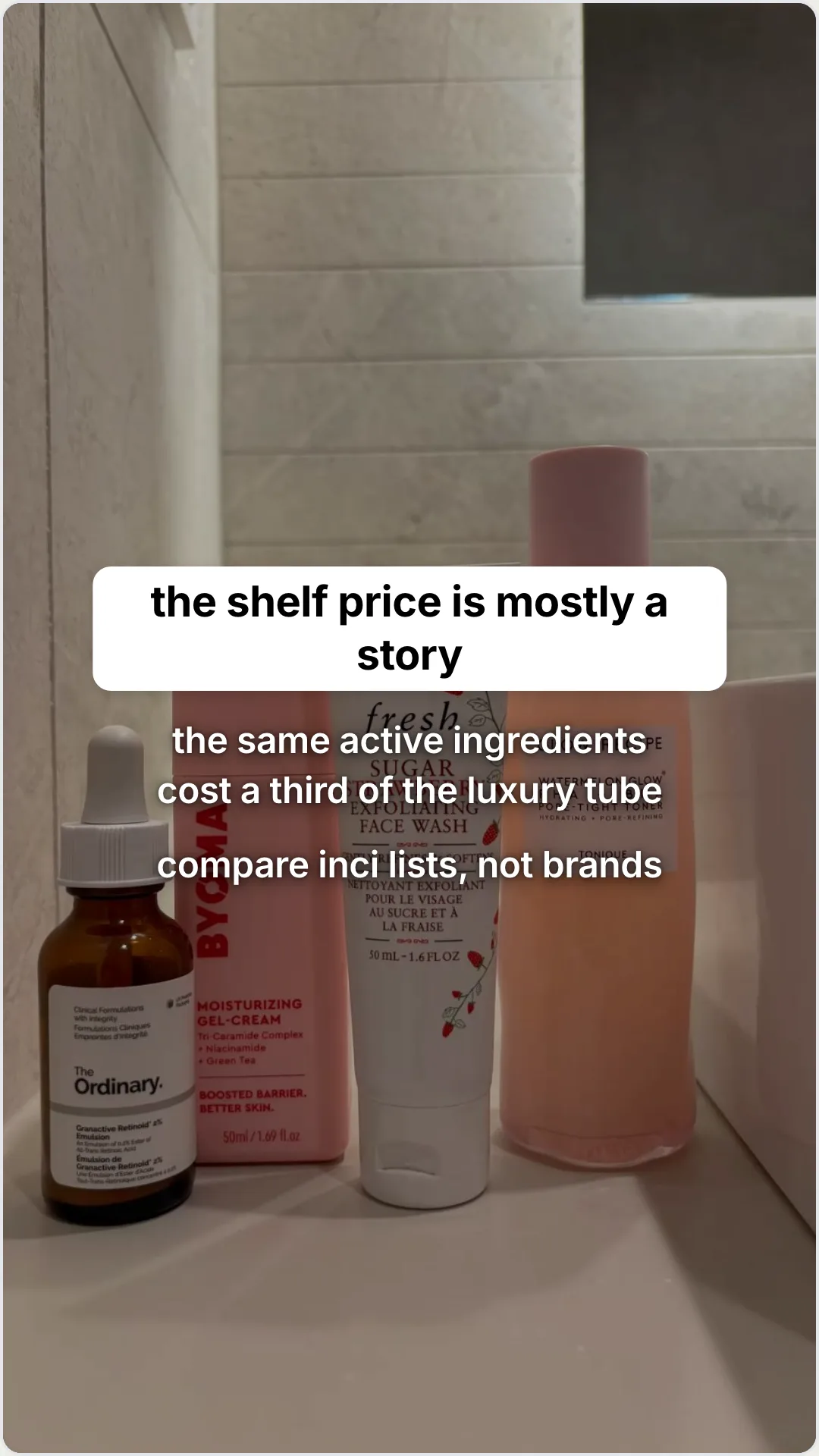 Three under-30 products that outperform the luxury shelf: slide 5, the shelf price is mostly a story. the same
